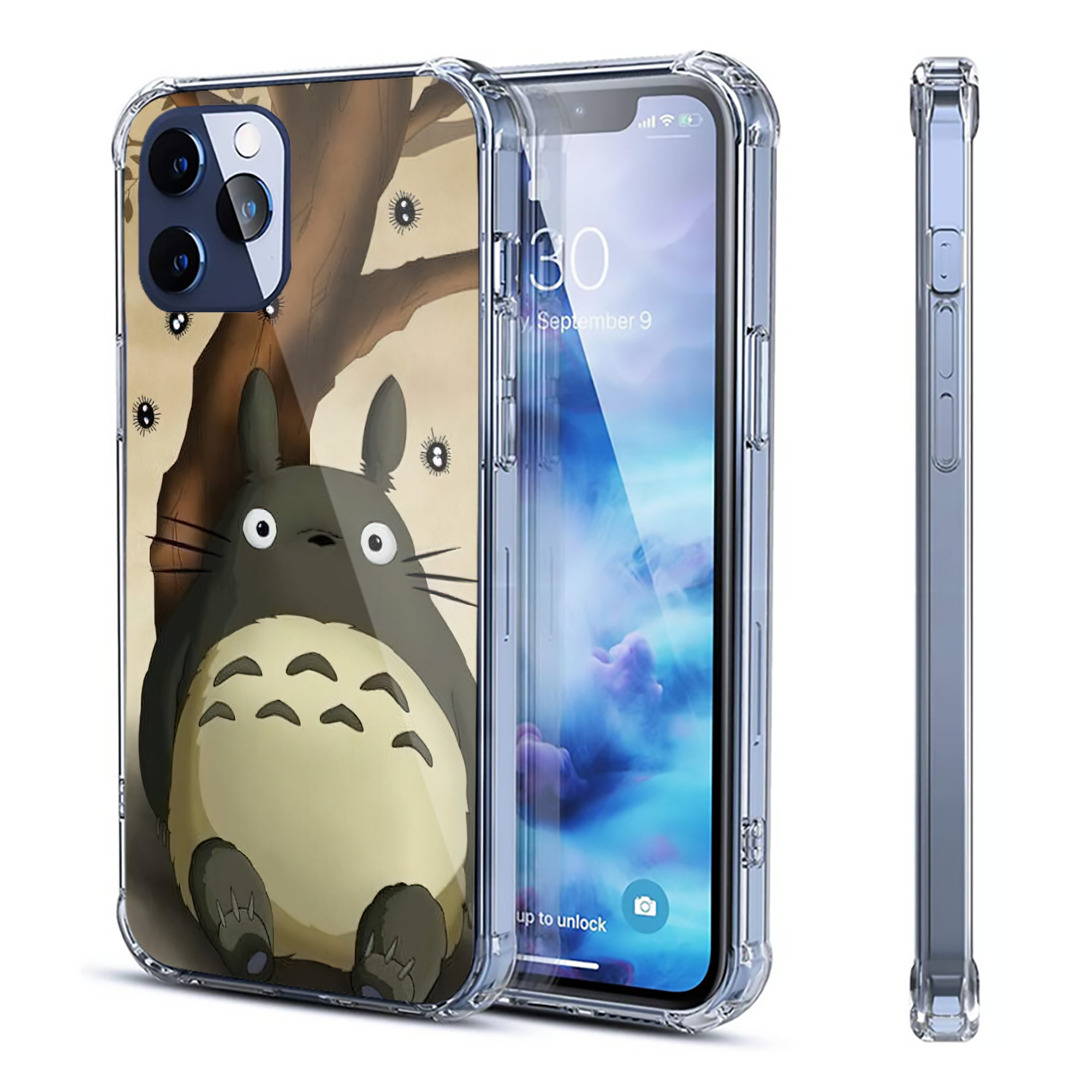 （画像用） となりのトトロ 草壁メイ 草壁サツキ My Neighbor Totoro Satsuki Kusakabe Mei Kusakabe 【iPhone 12シリーズ対応】透明スマホケース（クリアソフトケース）